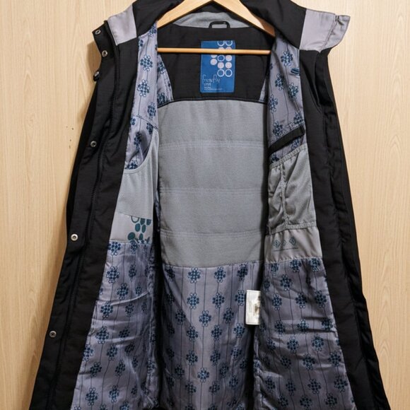 🧥 NWT Womens Black FIREFLY Long Winter Parka Jacket, Ski Insulated Coat Sz. (M) - Picture 4 of 13